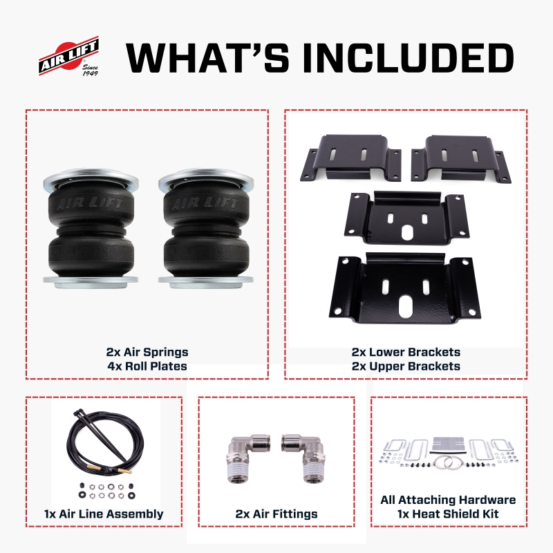 Ford Ranger Air Spring Kit - Air Lift - LoadLifter 5000 - `24-`26